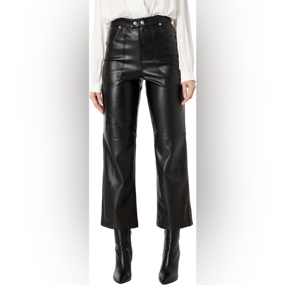 BlankNYC Leather Cropped Pants | Size 31